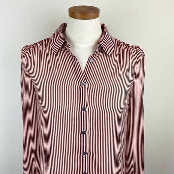ModCloth Be Buzzworthy Striped Button-Up Top - Picture 4 of 7